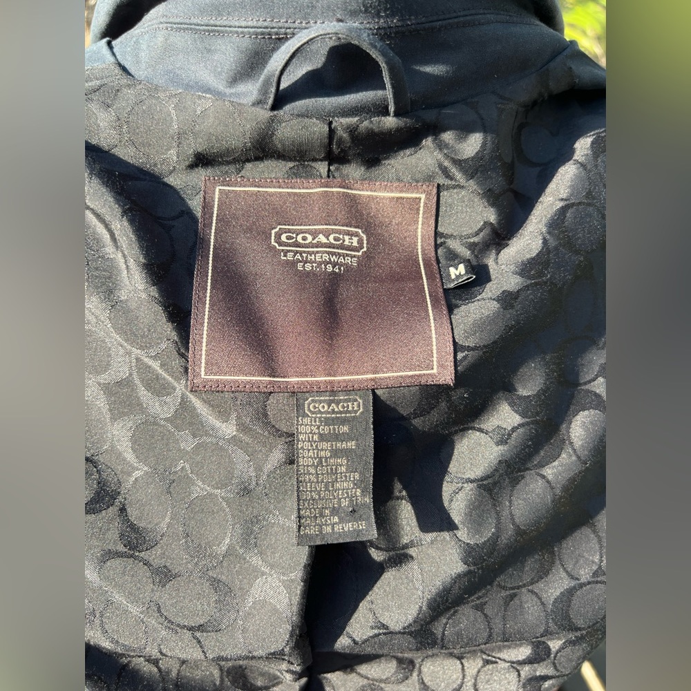 Coach rain jacket